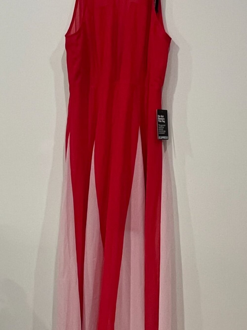 Express High Neck Godet Evening Dress - Picture 3 of 12